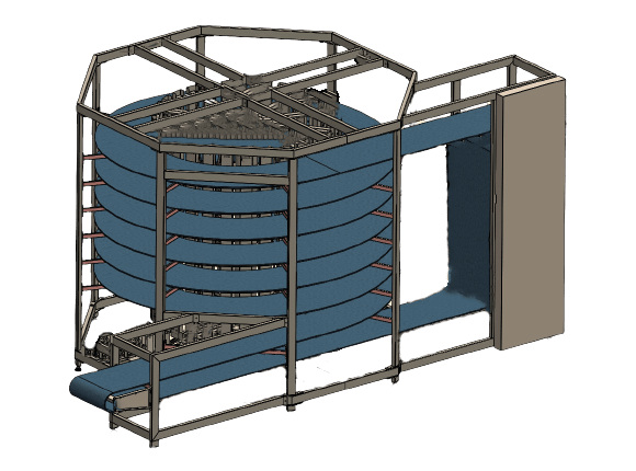 Automatic bread conveyors and bakery products cooling conveyor belts